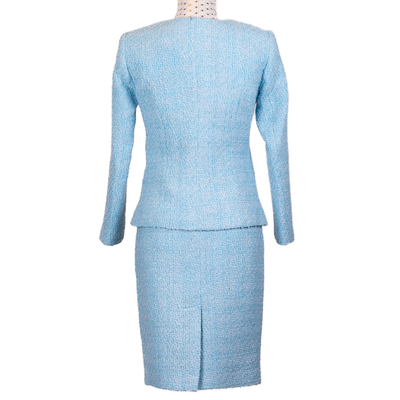 CBK Suit, Chanel Look Jacket - Light Blue